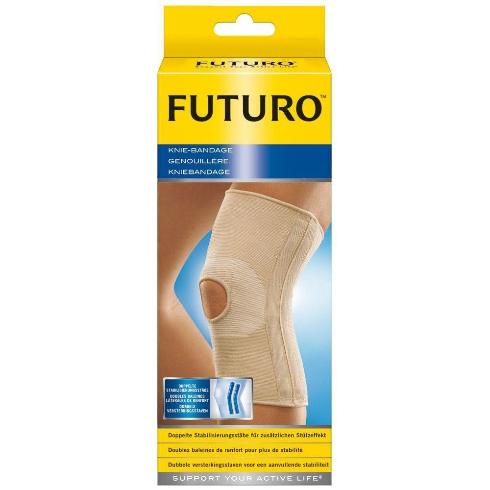 Futuro 46163EN Stabilizing Knee Support - Pack of 12 | Breathable & Adjustable Knee Brace for Pain Relief, Arthritis & Sports Injuries | Ideal for Running, Hiking, Workouts & Daily Activities