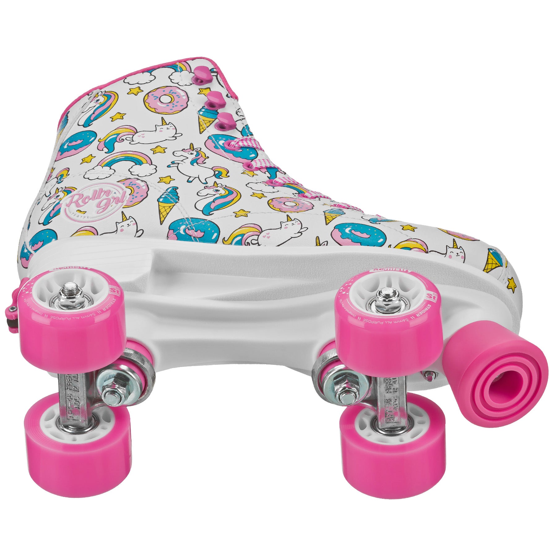 Rollr GRL Ella Girls Roller Skates - Adjustable Quad Roller Skates for Kids & Teens - Perfect for Indoor & Outdoor Skating, Rinks, Parks & Birthday Parties