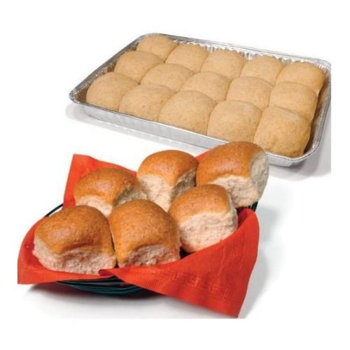 Bridgford Foods Heat and Serve Honey Wheat Rolls - 1.5oz (75 Count) - Perfect for Parties, Picnics & Quick Snacks