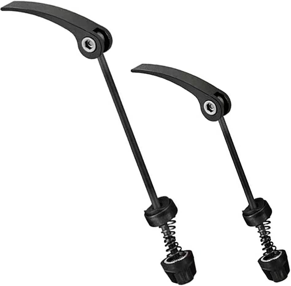 MTB & Road Bike Quick Release Skewers - 1 Pair Front/Rear Wheel Hub Clips for Mountain, City & Road Bicycles | Secure Cycling Accessories for Commuting & Trail Riding
