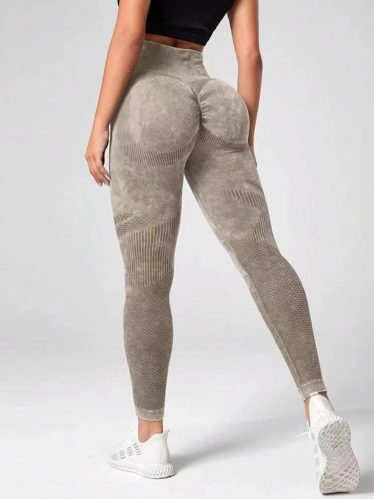 Women's Seamless High Waist Yoga Pants - Bubble Butt Push Up Scrunch Leggings for Gym & Fitness - Comfortable Workout Tights for Running, Yoga & Lounge Wear