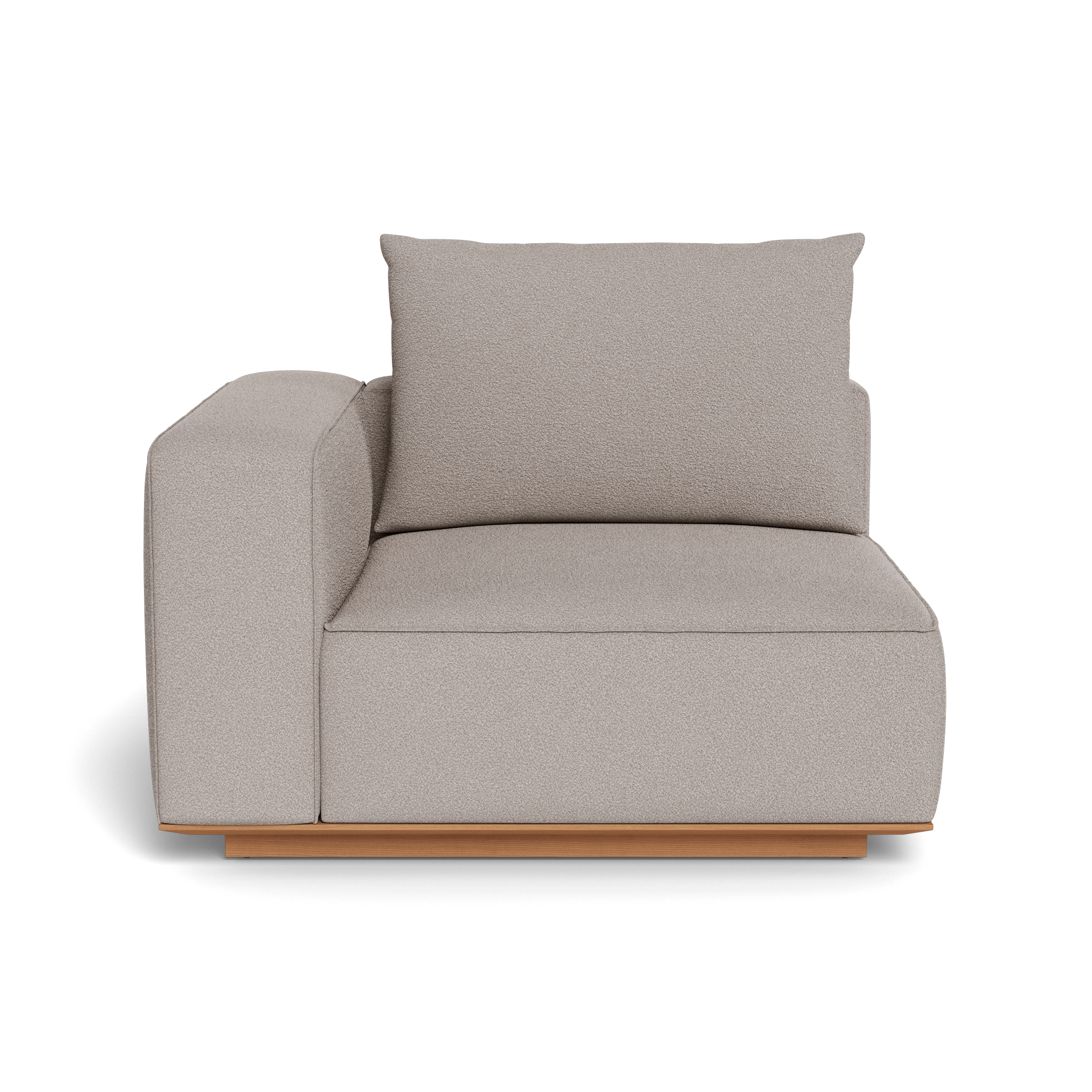 Santorini Outdoor Corner Left Sectional Sofa Set - Waterproof Wicker Patio Furniture for Garden, Poolside, Backyard & Balcony - Comfortable All-Weather Lounge Seating