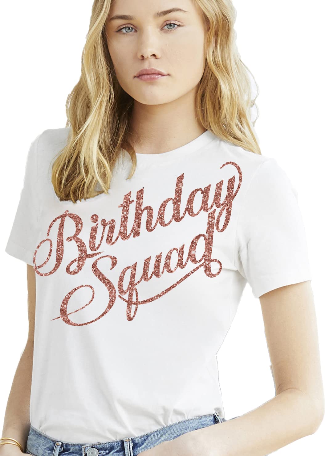 Rhinestone Sash Birthday Shirts for Women & Girls - Sparkling Rose Gold Sequin Party Tops - Perfect for Birthday Celebrations, Bachelorette Parties & Special Occasions