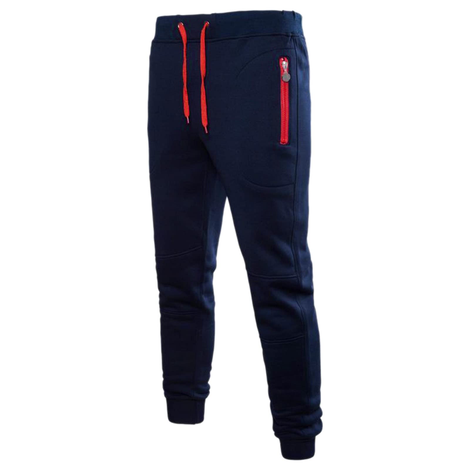 Chokovy Men's Athletic Sweatpants with Zipper Pockets - Workout Training Jogger Pants for Gym, Running & Casual Wear - Comfortable Track Trousers for Sports & Everyday Use