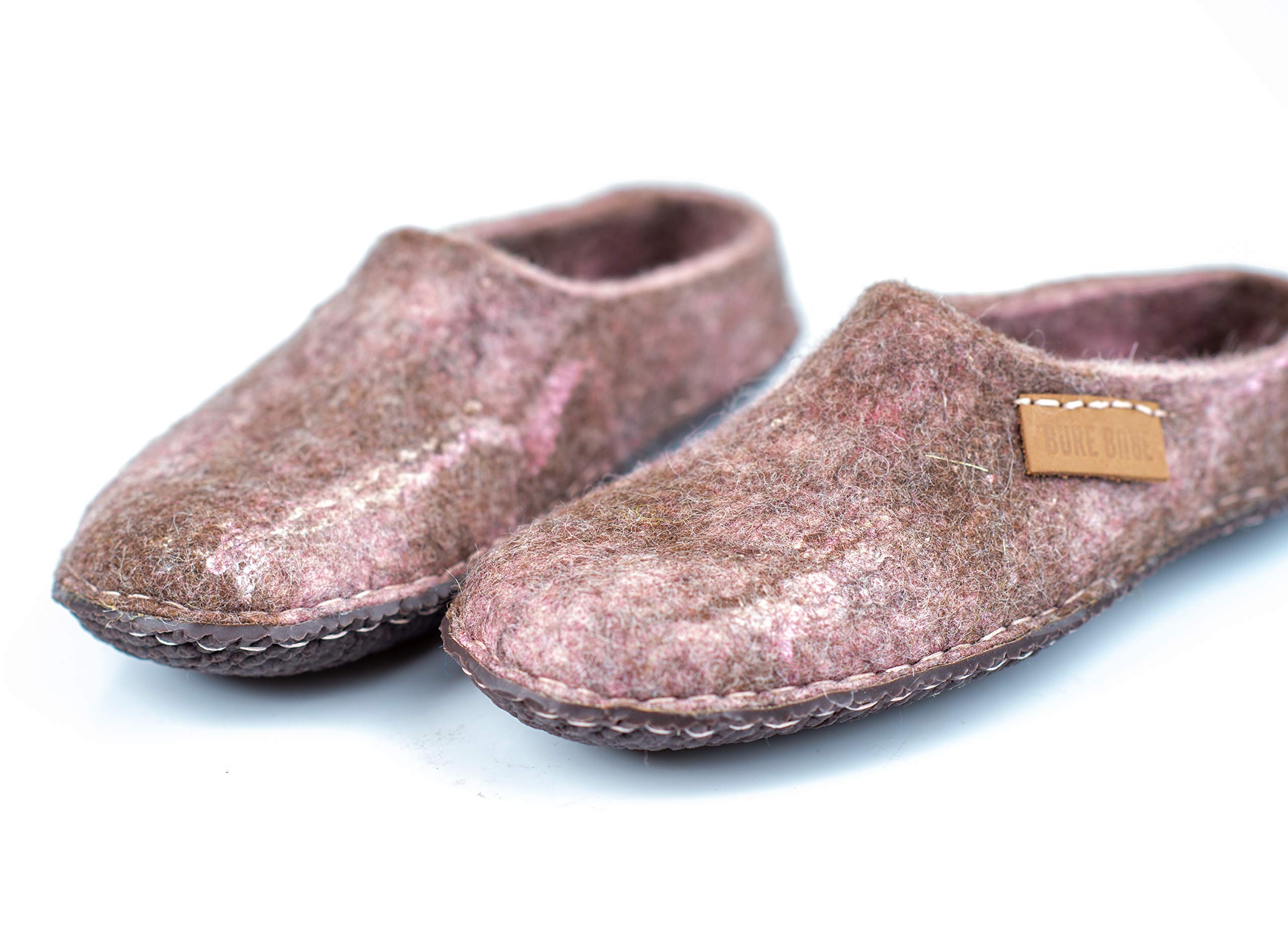 Cozy Women's Wool Slippers with Non-Slip Rubber Sole - Perfect House Shoes for Winter & Mother's Day Gift Idea - Great for Indoor Comfort, Lounging & Cold Weather Wear