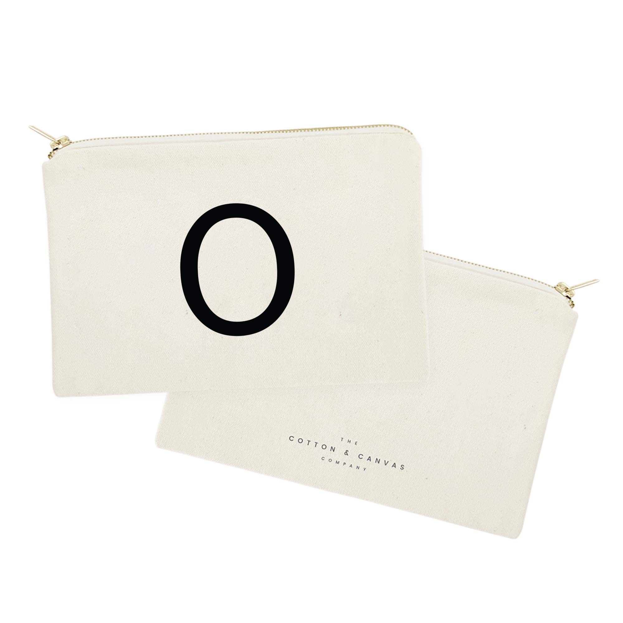 Personalized Monogram Initial Cosmetic Bag - Cotton & Canvas Travel Makeup Pouch for Women | Perfect for Gym, Travel & Daily Essentials Organization