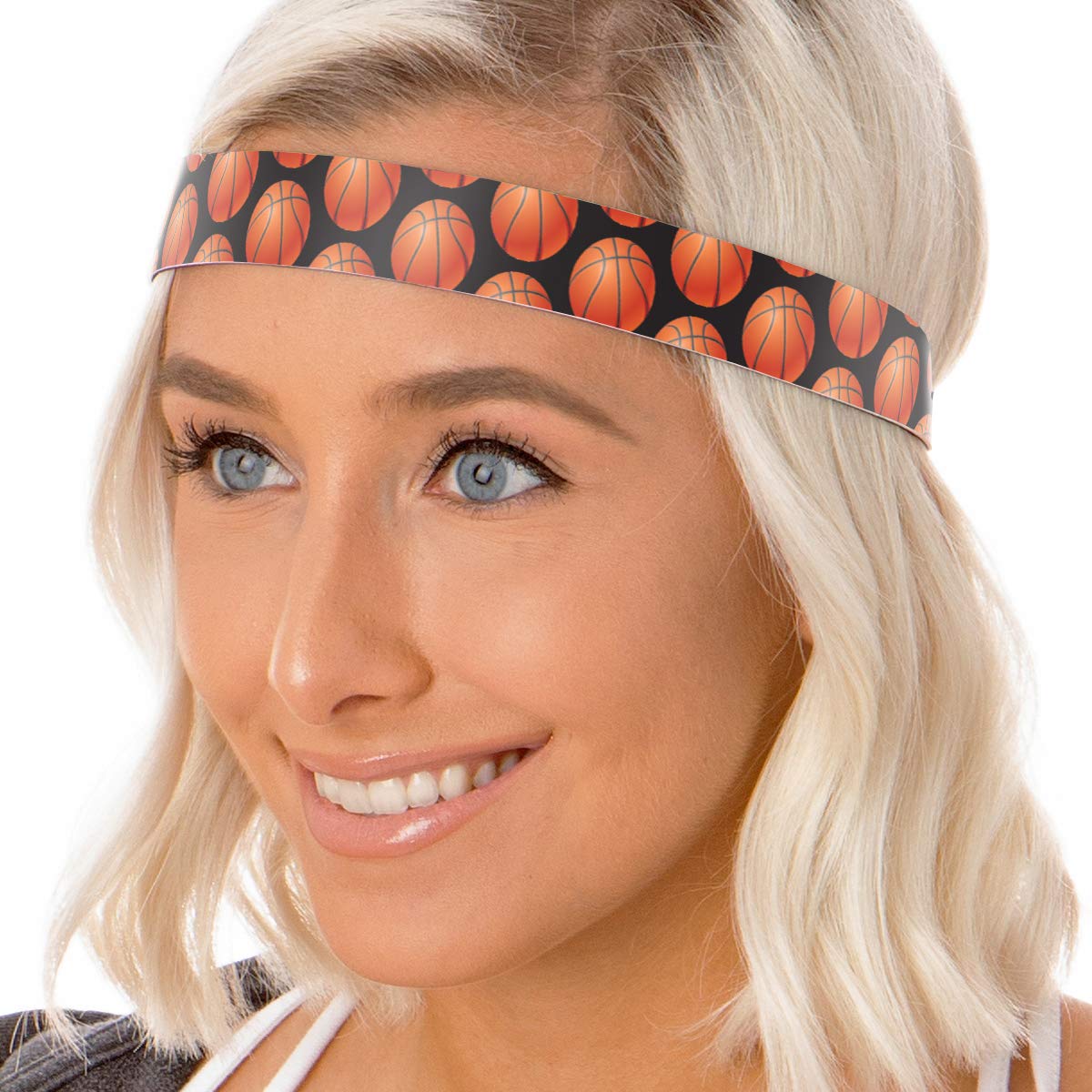 Hipsy Adjustable No Slip Basketball Headbands for Women, Girls & Teens - Perfect for Sports, Workouts & Outdoor Activities