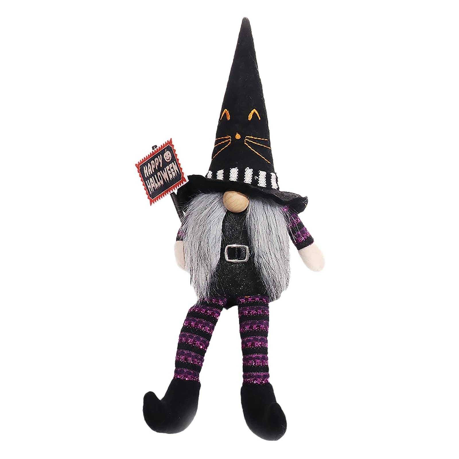 Naladoo Halloween Gnome Decor - Swedish Witch Tomte Ornaments for Home, Party & Boys Bedroom - Holiday Gnome Figurine (Size B) | Perfect for Halloween Decorations, Christmas Gift & Scandinavian Home Decor