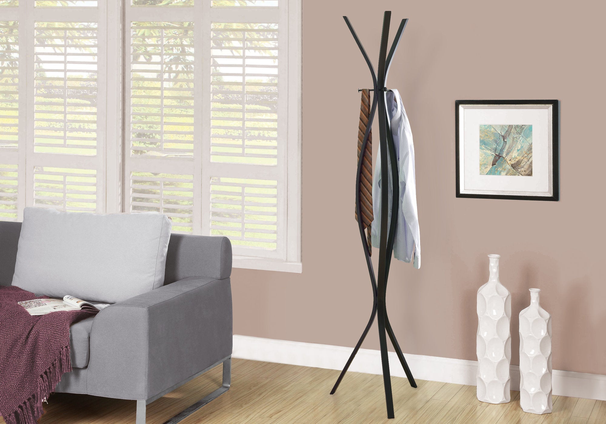 Modern Metal Coat Rack 72