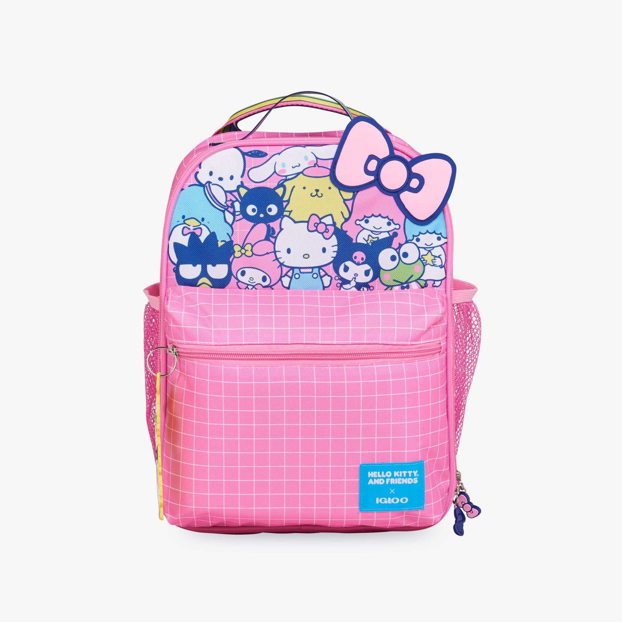 Hello Kitty & Friends BFF Mini Convertible Backpack Cooler Bag - Insulated Lunch Box for School, Picnic, Beach & Outdoor Activities