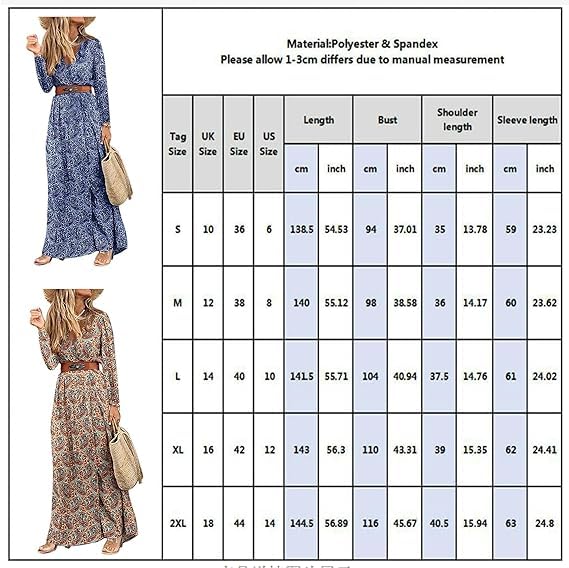 MessBebe Women's Maxi Dress - Short Sleeve V-Neck High Waist Flowy Wrap Dress for Summer, Beach, Wedding Guest & Special Occasions