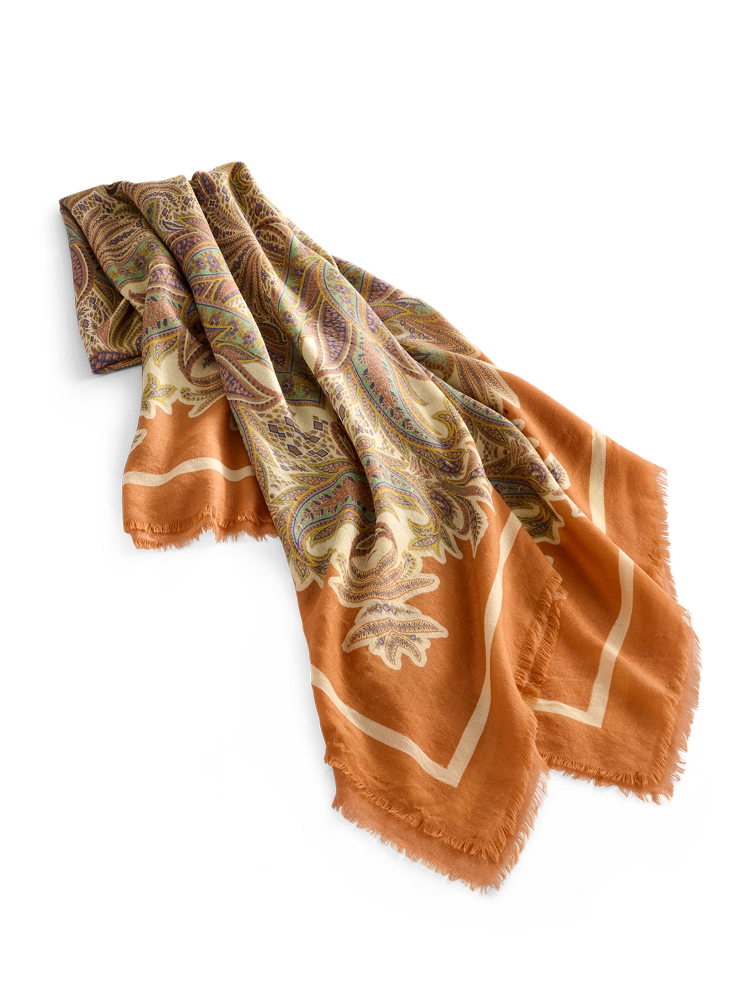 Nona Paisley Scarf for Women - Soft Lightweight Fashion Shawl Wrap - Perfect for Fall, Winter, and Spring Outfits - Great for Travel, Office, and Special Occasions