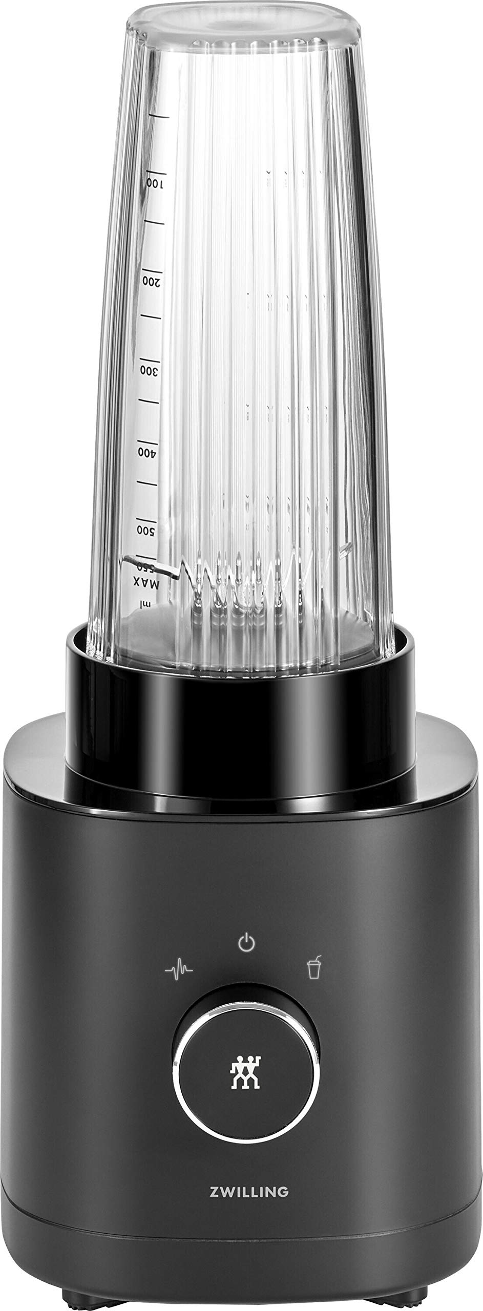 ZWILLING ENFINIGY Mini Blender for Smoothies - 600W High Performance Motor with Stainless Steel Cross Blade - Compact Personal Blender for Shakes, Baby Food & Meal Prep - Perfect for Home, Office & Travel
