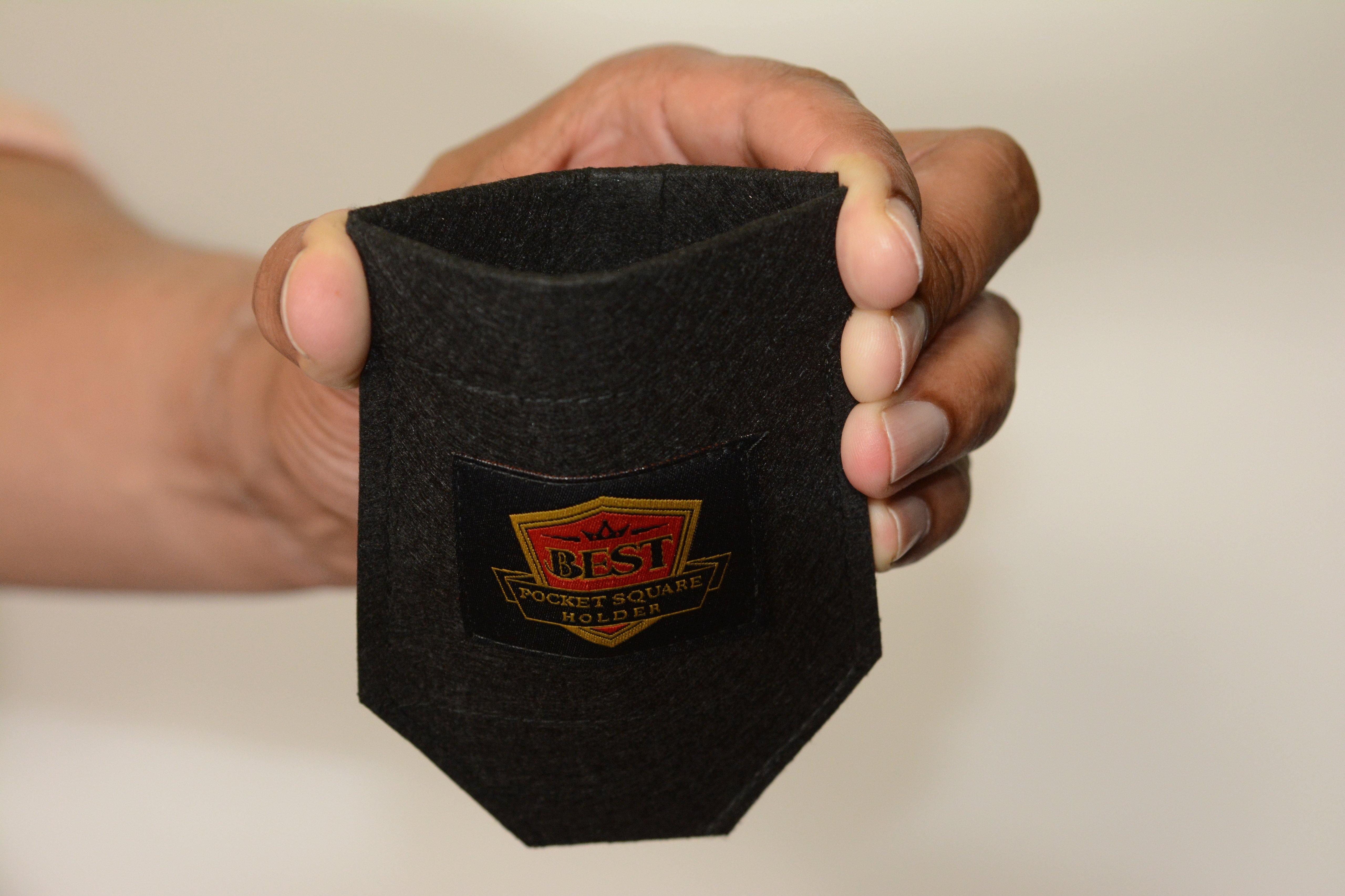Premium Pocket Square Holder for Men - Elegant Silk Handkerchief Organizer | Perfect for Weddings, Business Meetings & Formal Events