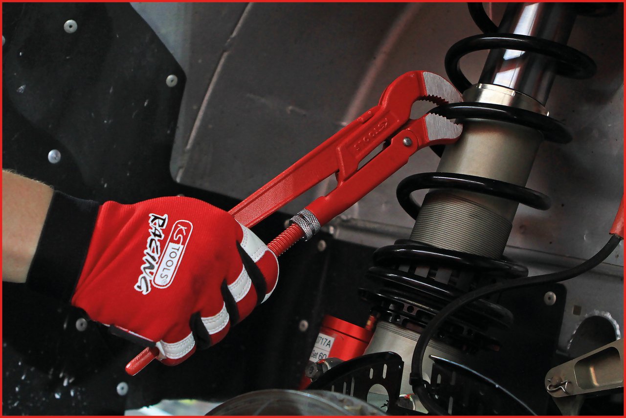 KS TOOLS 45° Angled Swedish Pipe Wrench 1/2