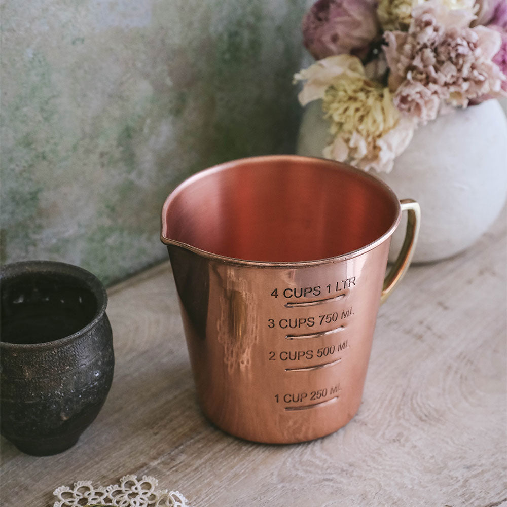 Premium Copper Liquid Measuring Cup - 16 oz (500ml) for Baking, Cooking & Mixing - Accurate Kitchen Measuring Tool for Professional & Home Use
