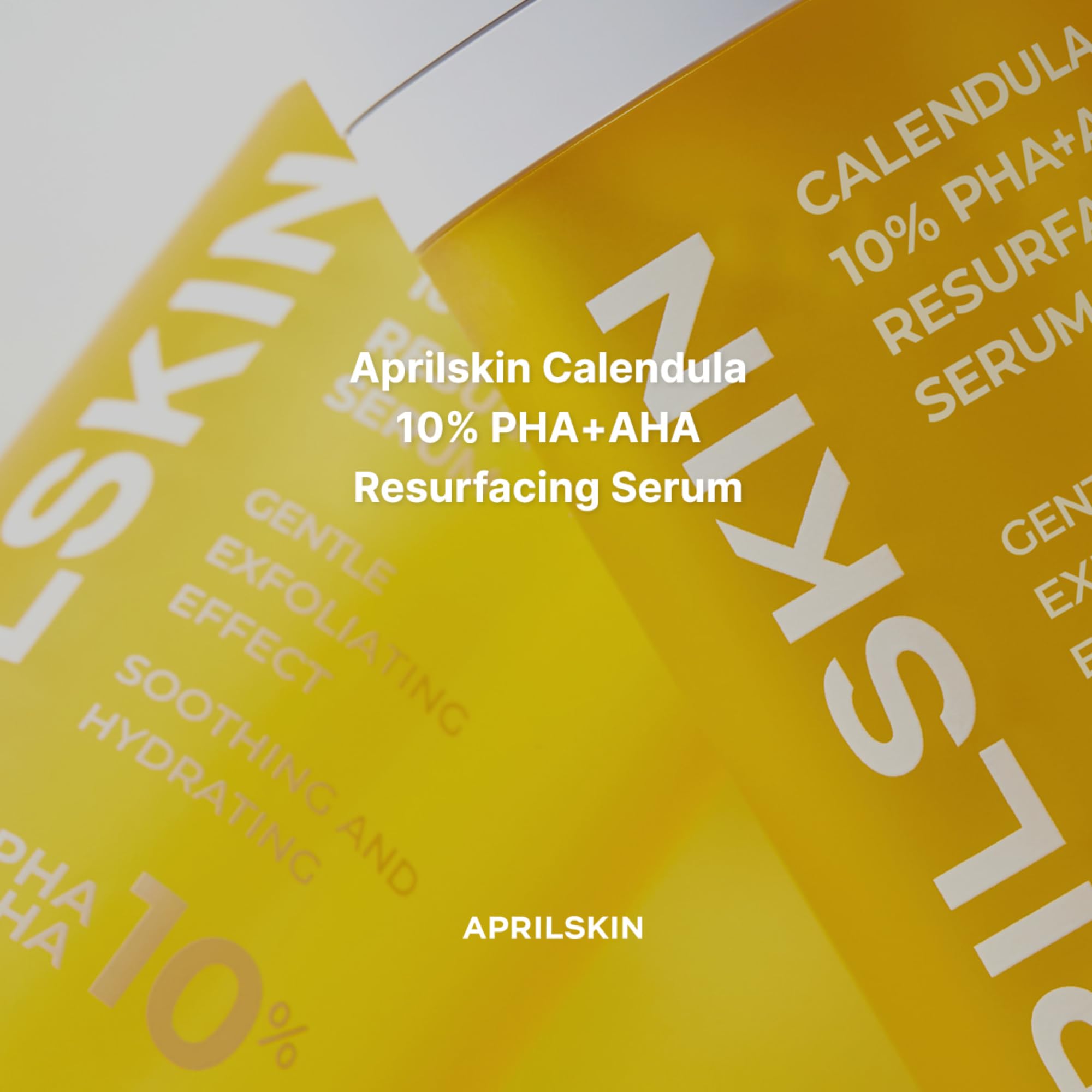 APRILSKIN Calendula 10% PHA + AHA Resurfacing Serum for Dry, Sensitive & Acne-Prone Skin | Vegan & Cruelty-Free Skincare | Brightening & Exfoliating Face Treatment for Daily Use & Night Routine