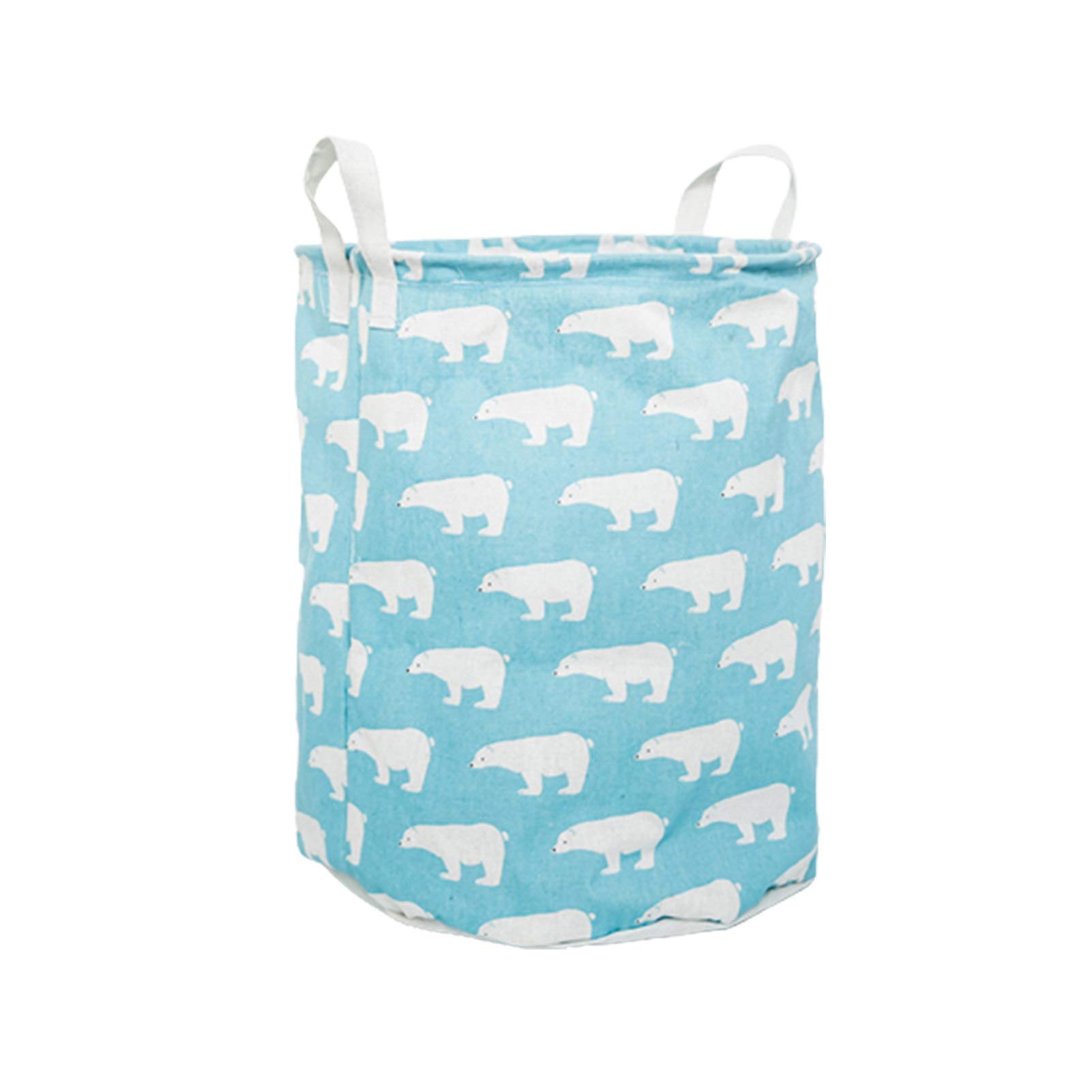 Round Laundry Storage Basket - Multifunctional Cotton Linen Clothes Hamper for Home, Bedroom & Bathroom Organization - Perfect for Laundry Sorting, Toy Storage & Clutter Control