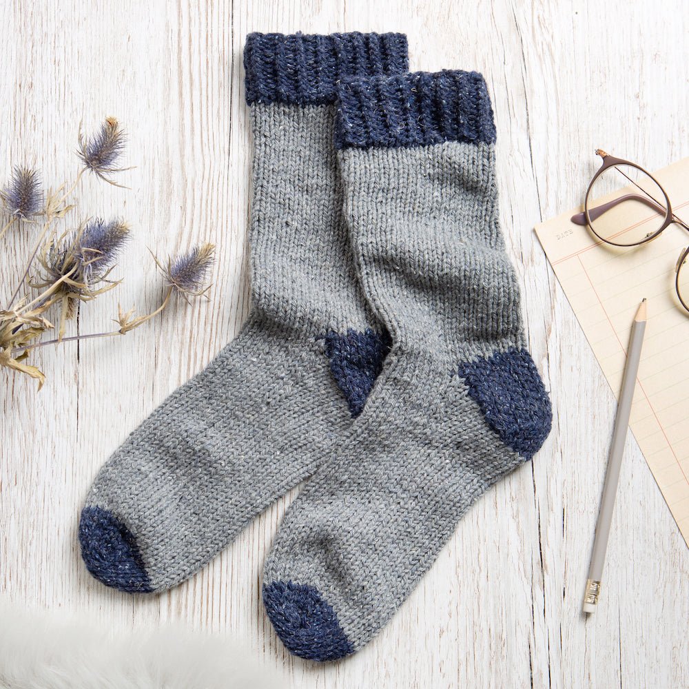 Color Pop Socks Knitting Kit - DIY Knitting Supplies for Beginners & Experts - Perfect for Handmade Gifts, Winter Crafts & Relaxation