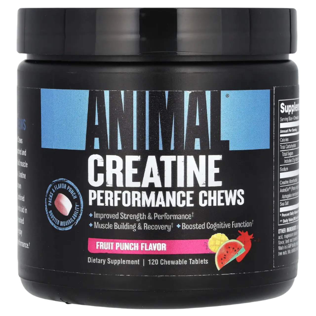 Premium Animal Creatine Chews - 120 Tablets for Muscle Growth & Recovery | Ideal for Athletes, Bodybuilders & Fitness Enthusiasts