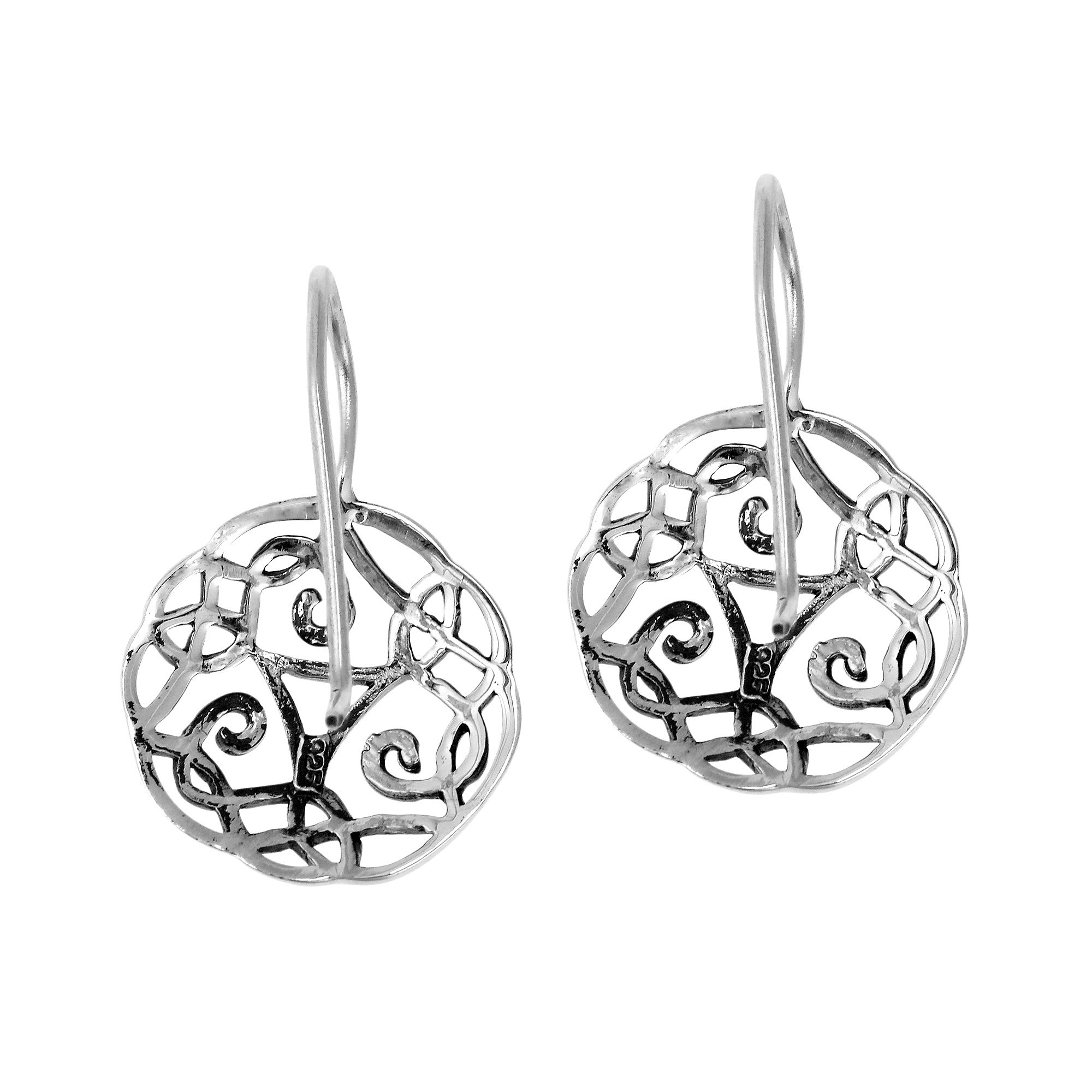AeraVida Unity Celtic Knot 925 Sterling Silver Hook Earrings for Women - Elegant Vintage Dangle Earrings with Celtic Knot Design, Perfect Gift for Mother’s Day, Anniversary, Wedding & Special Occasions