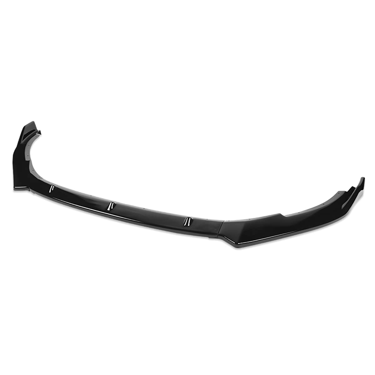 DNA MOTORING 2-PU-565-PBK 3PCS Gloss Black Front Bumper Lip Spoiler for 2010-2013 VW Golf MK6 GTI | Perfect for Car Styling & Performance Enhancement