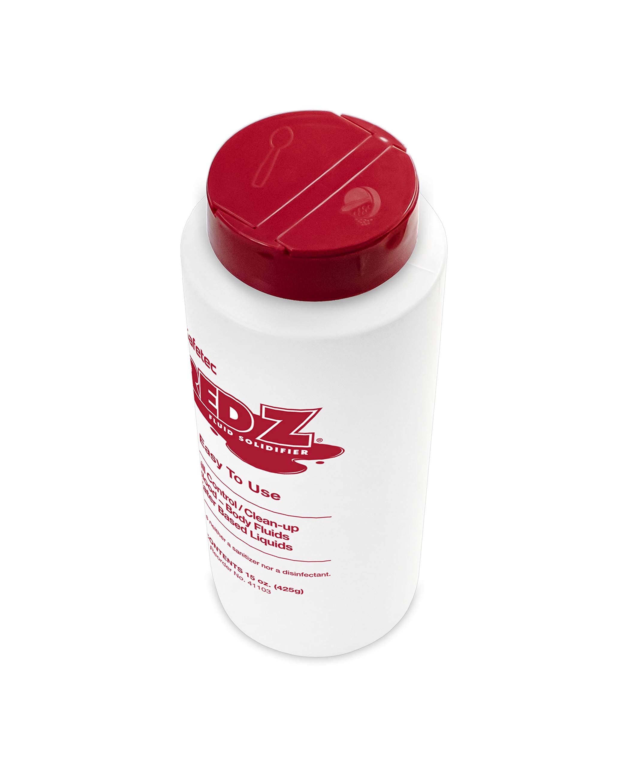 Safetec Red Z Spill Control Solidifier - 15 oz. Bottle (Pack of 6) | Fast-Acting Chemical Spill Absorbent for Labs, Garages & Industrial Use | OSHA Compliant Hazardous Liquid Cleanup