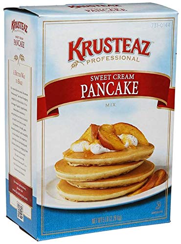 Krusteaz Sweet Cream Pancake Mix - 5lb Bulk Pack (6 Bags) | Fluffy & Delicious Pancakes for Breakfast, Brunch, or Dessert | Perfect for Family Gatherings & Holiday Meals