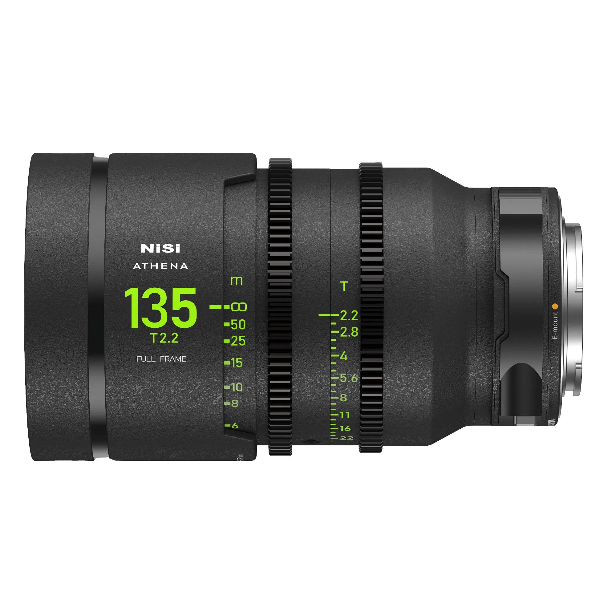 NiSi ATHENA PRIME 135mm T2.2 Full Frame Cine Lens for Mirrorless Cameras - Perfect for Cinematic Filmmaking, Portrait Photography & Low-Light Shooting