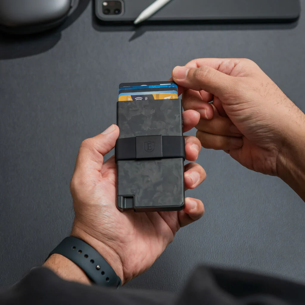 Ekster Pro RFID Blocking Aluminum Card Holder - Slim Minimalist Wallet for Men & Women - Perfect for Travel, Business & Everyday Carry