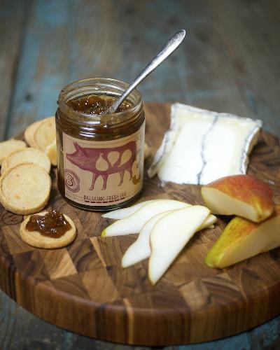 Three Little Figs Balsamic Fresh Fig Jam - Artisan Gourmet Spread for Cheese, Charcuterie & Toast - Perfect for Breakfast, Brunch & Gift Giving