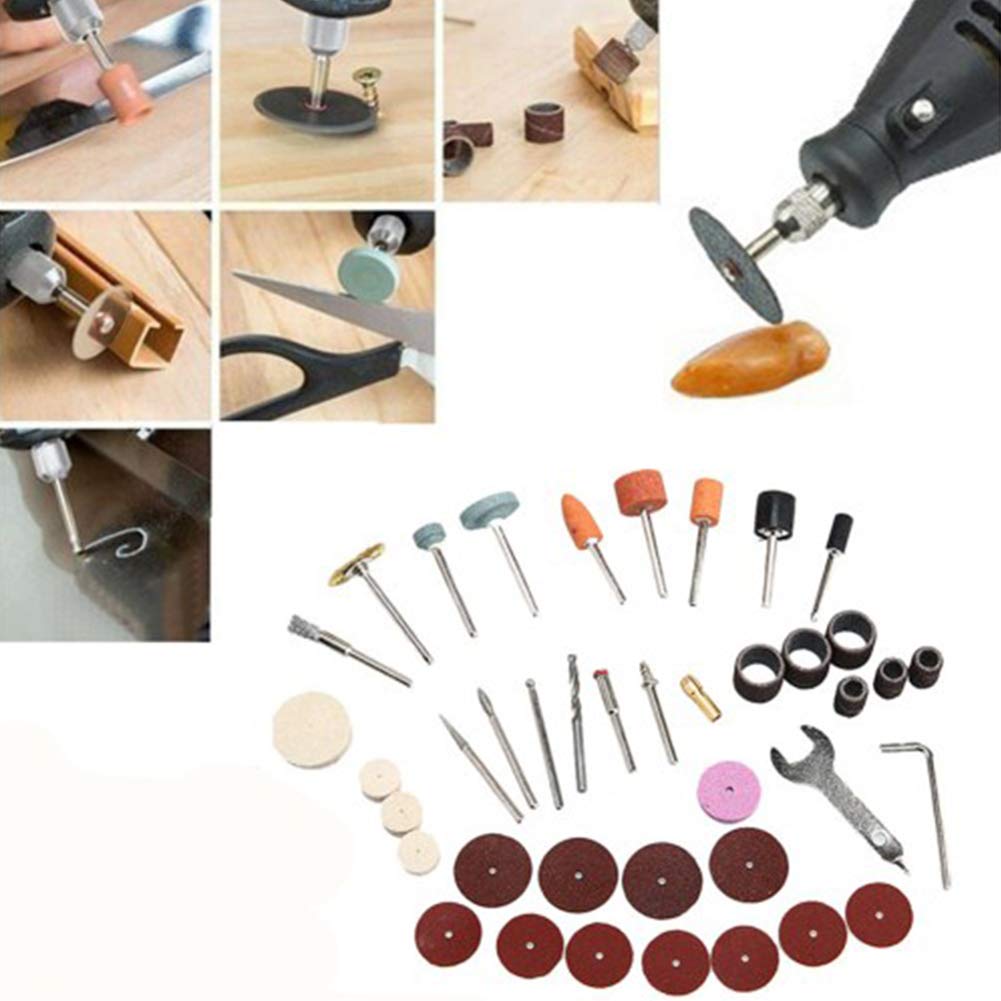 40Pcs Rotary Tool Accessories Kit for Dremel - Wood & Metal Engraving, Grinding, Polishing & Cutting Bits Set - Perfect for DIY Crafts, Jewelry Making & Home Repair Projects