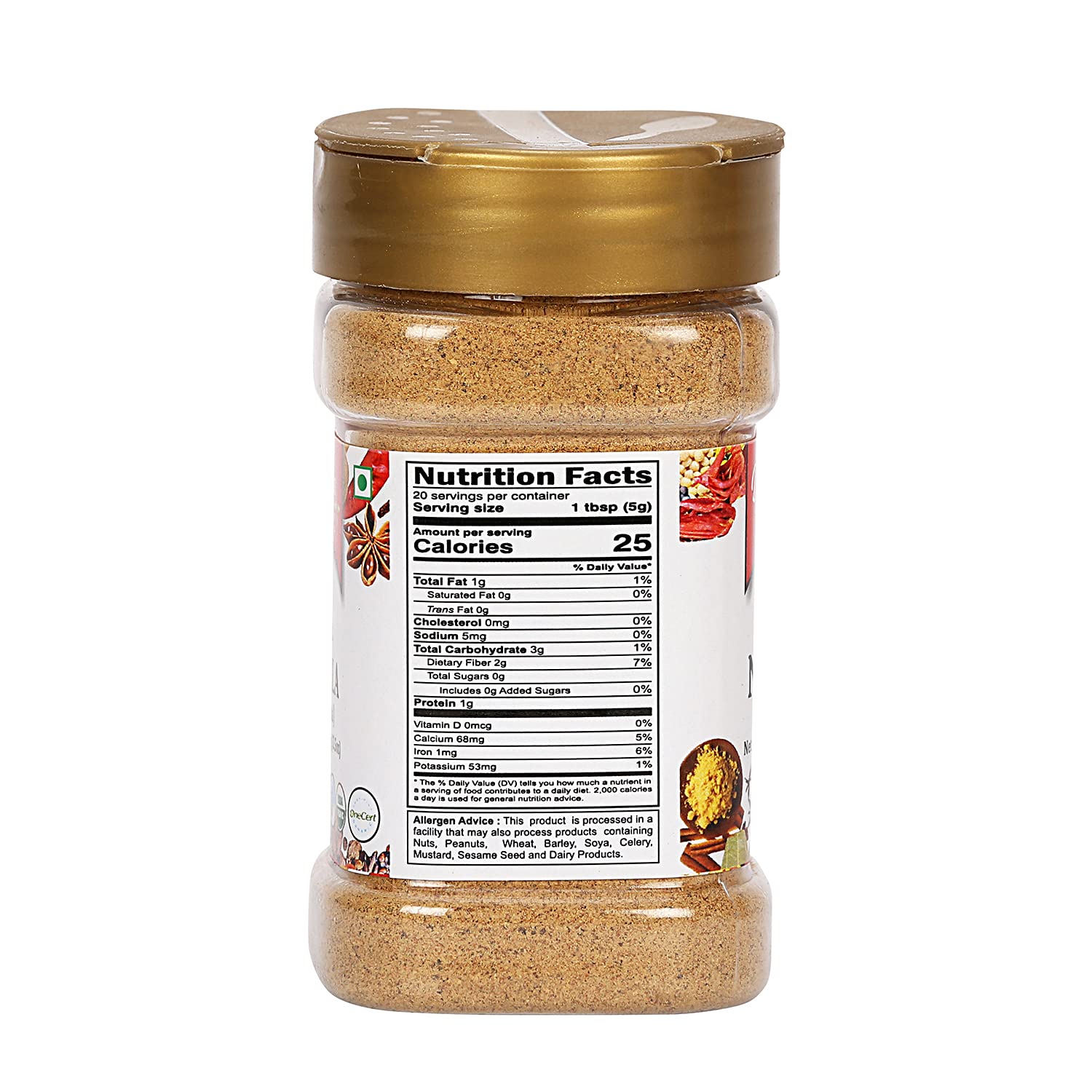 Dwaraka Organic Tea Masala - 3.5oz | Healthy, Organic, Non-GMO, All Natural Spice Blend for Chai, Masala Tea & Indian Cooking