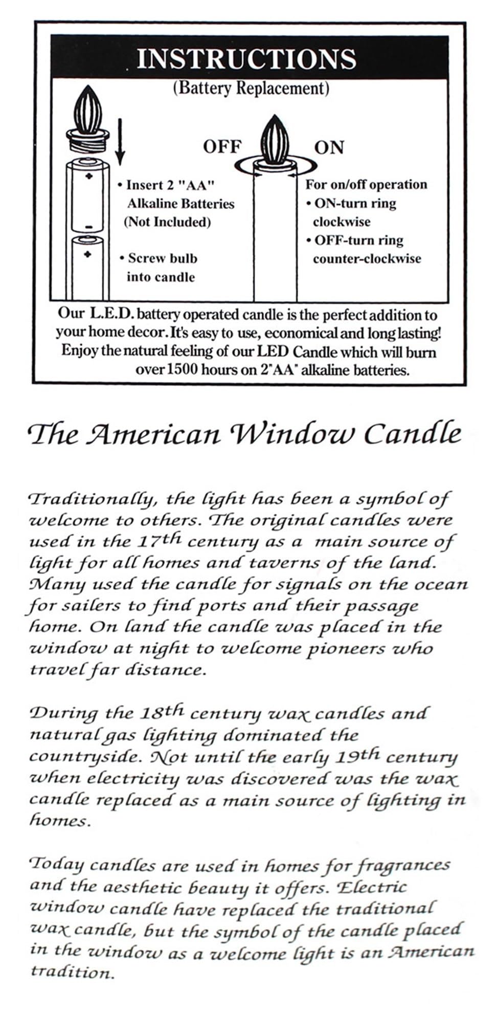 Battery Operated LED Window Candle with Timer & Realistic Wax Drip - 9.5