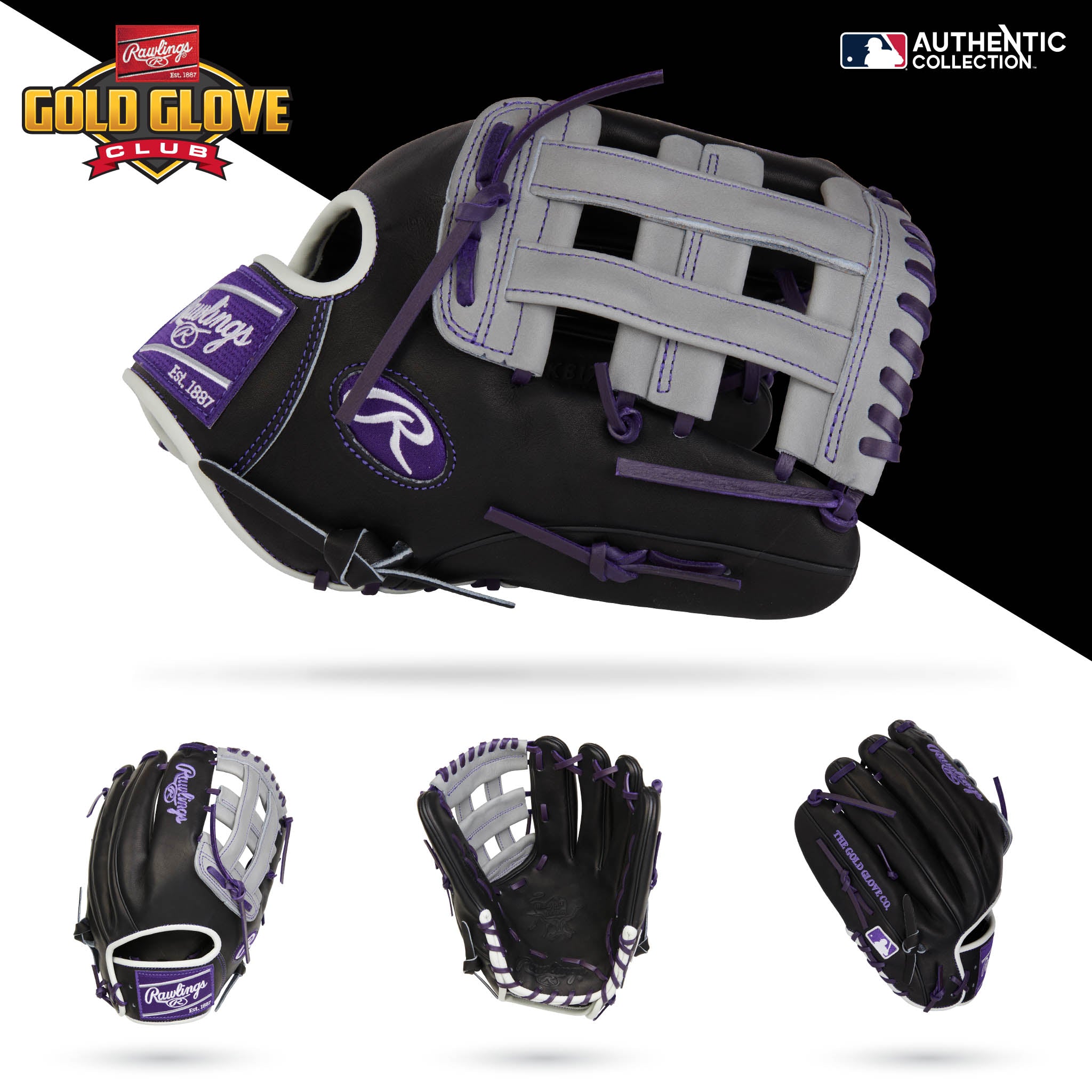 Rawlings Gold Glove Club December 2022 Heart of the Hide 12.25 PROKB17BGP Baseball Glove - Premium Leather Mitt for Professional Players & Enthusiasts - Perfect for Training, Games & Collecting