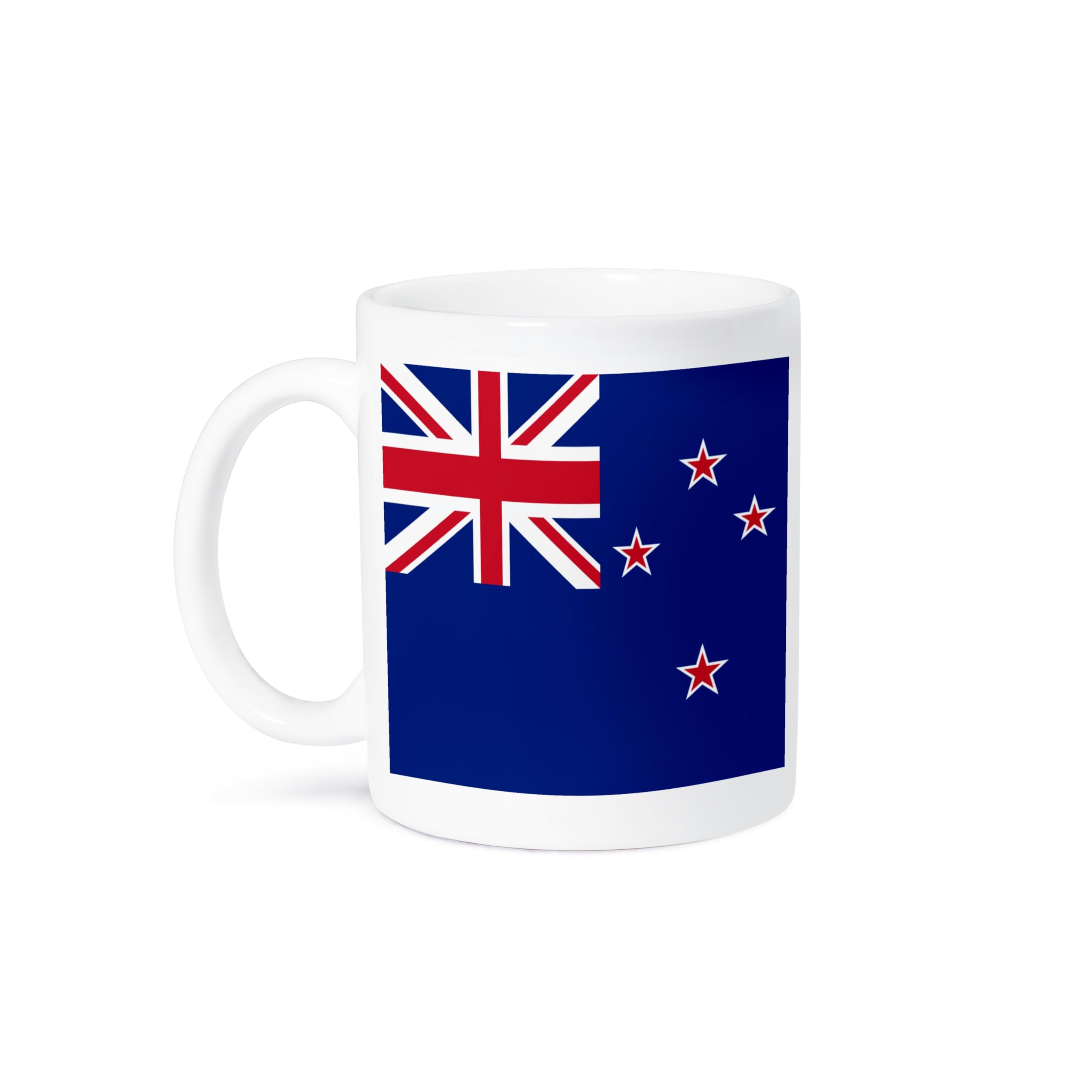 3D Printed New Zealand Flag Ceramic Coffee Mug - 15 oz Insulated Travel Cup for Office, Home & Outdoor Use