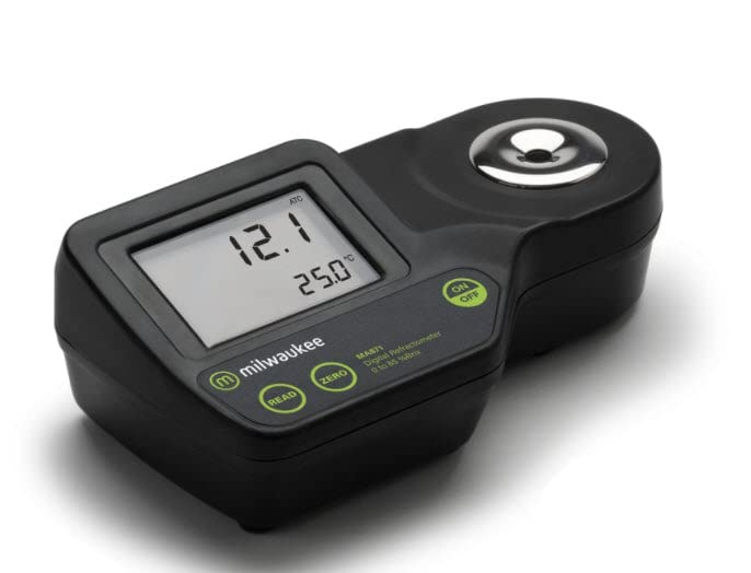 Milwaukee MA871 Digital Brix Refractometer - 0-85% Brix Range for Sugar Content Measurement | Perfect for Brewing, Winemaking & Food Processing