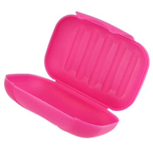 Travel Soap Holder - Plastic Soap Case for Bathroom, Hotel & Camping