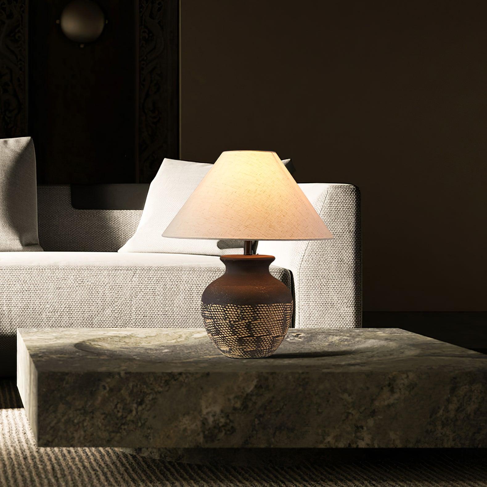 Ansel Ceramic Table Lamp - Modern Home Decor for Living Room, Bedroom & Office - Stylish & Energy-Efficient Lighting Solution