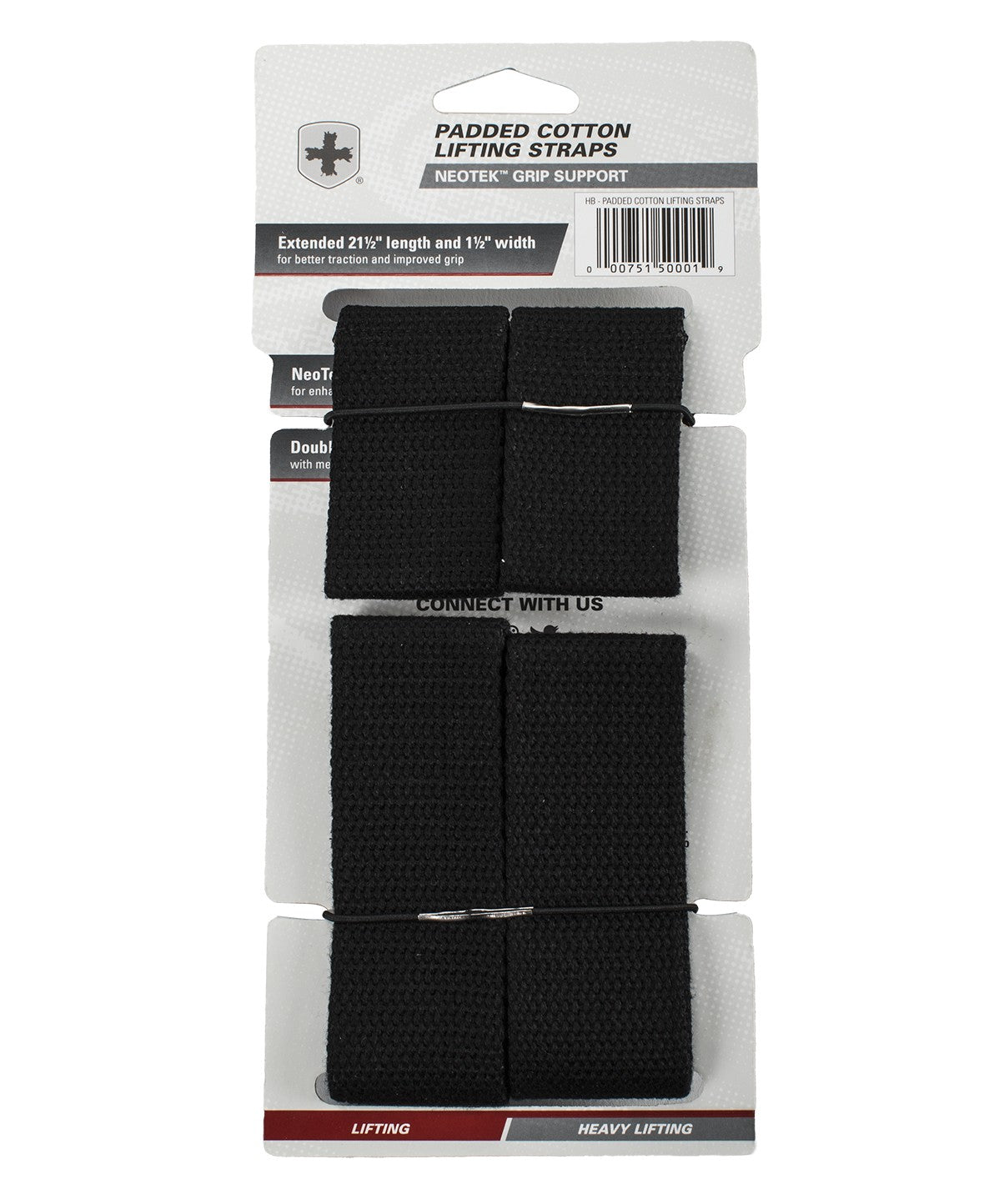 Premium Padded Cotton Lifting Straps for Weightlifting & Gym Workouts - Comfortable Wrist Support for Deadlifts, Pull-ups & Strength Training