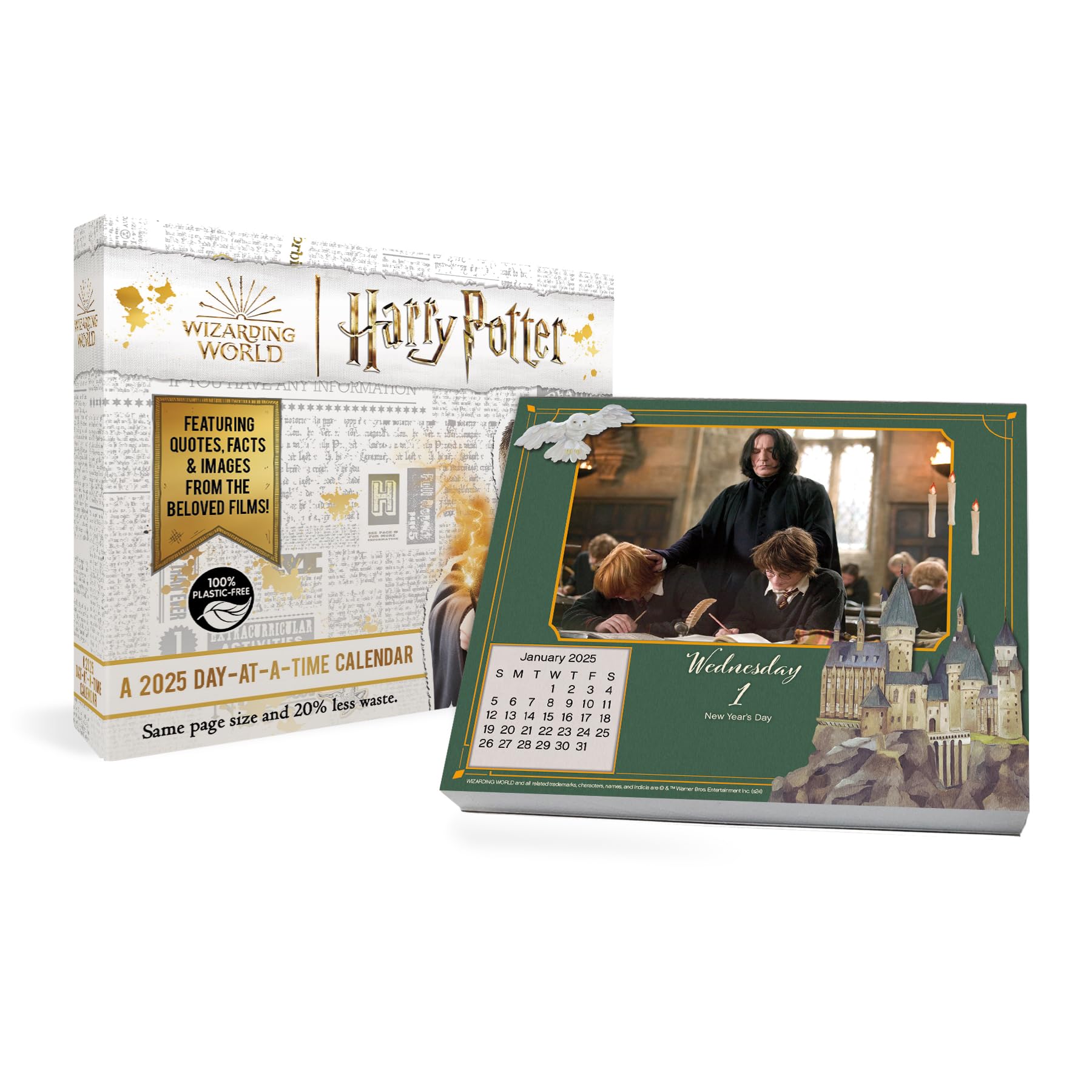 2025 Harry Potter Day-at-a-Time Box Calendar - Official Wizarding World Desk Planner for Daily Inspiration & Magic (Perfect for Office, Home, School & Gift)