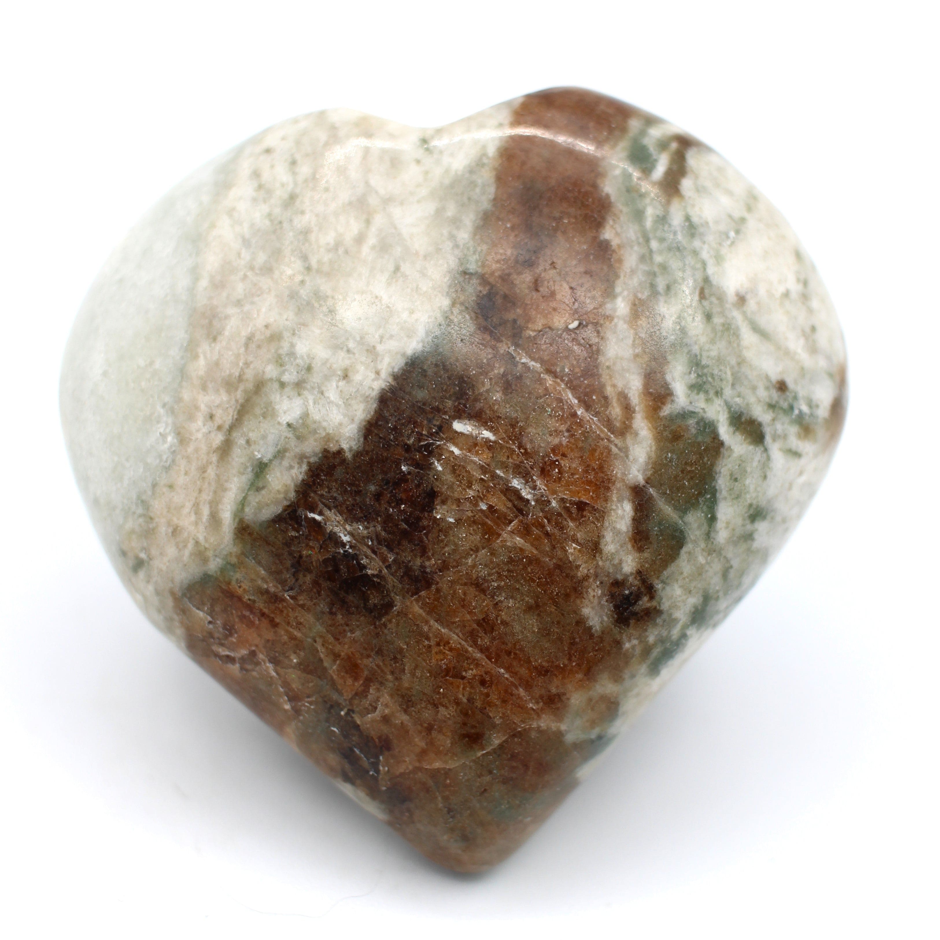 Natural Canadian Orange Garnet Heart Carving - Handcrafted Gemstone Jewelry for Valentine's Day Gifts, Anniversary Presents & Spiritual Healing