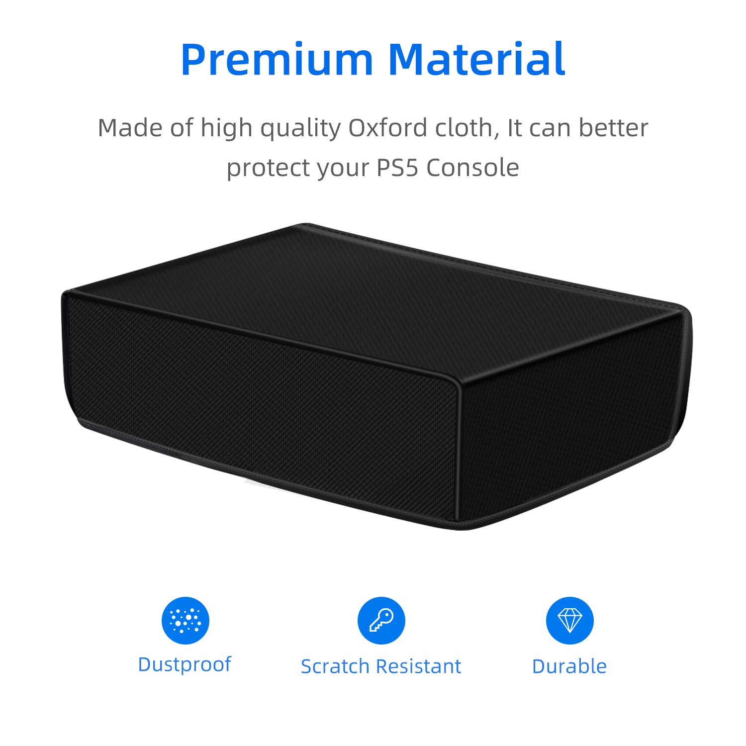 Mcbazel Dustproof Protective Cover for PS5 Console (Not for PS5 Slim) - Keep Your Gaming Console Clean & Safe During Storage & Travel