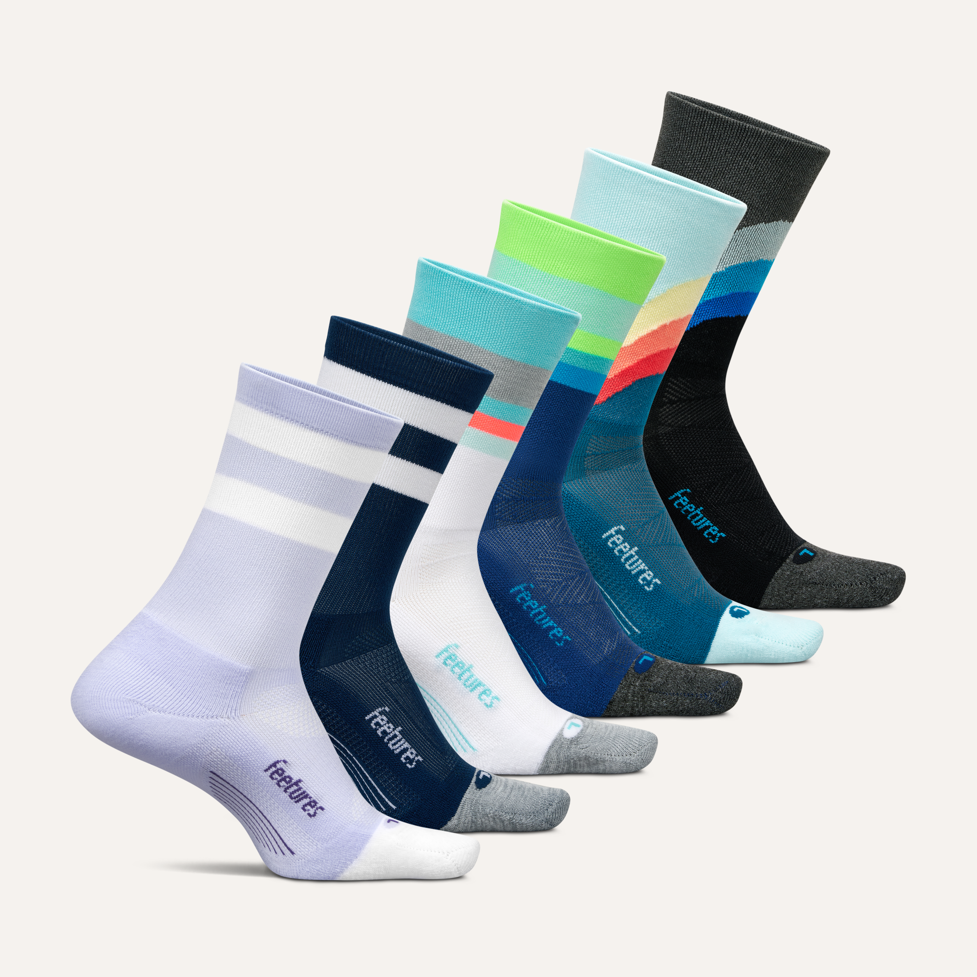 Elite Light Cushion Mini Crew Socks 6-Pack - Ultra Soft & Breathable Ankle Socks for Women & Men - Perfect for Running, Yoga, and Everyday Comfort