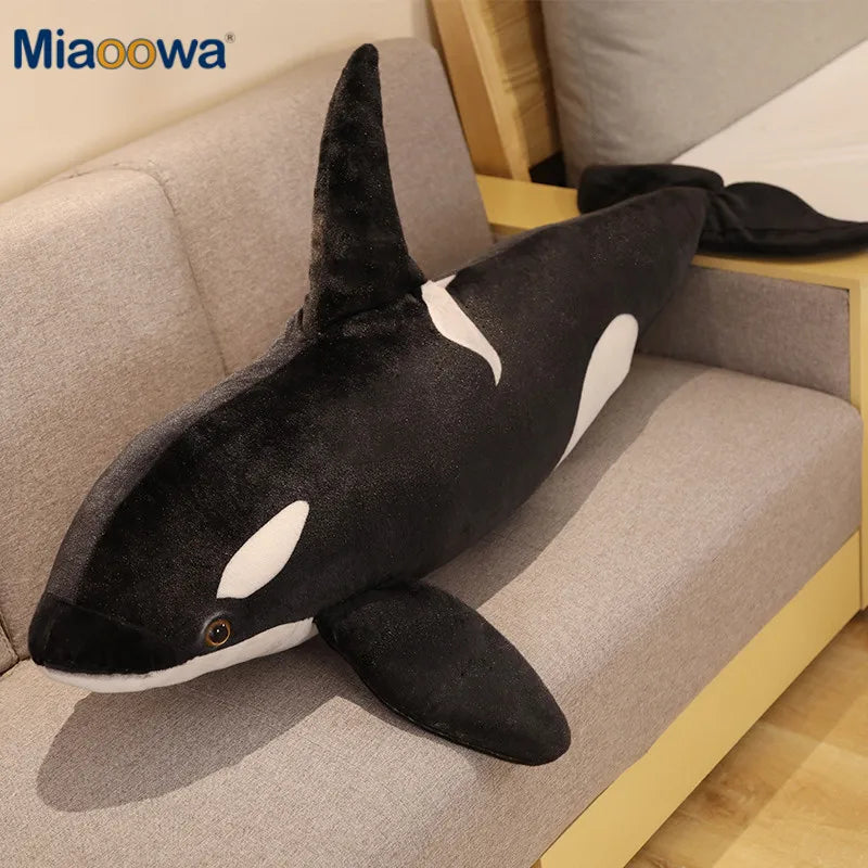 50cm Realistic Killer Whale Plush Toy - Lifelike Orca Stuffed Animal, Soft Shark Doll for Kids & Adults - Perfect Cuddle Pillow, Baby Gift & Ocean Themed Nursery Decor (Great for Bedtime, Playtime & Photo Props)