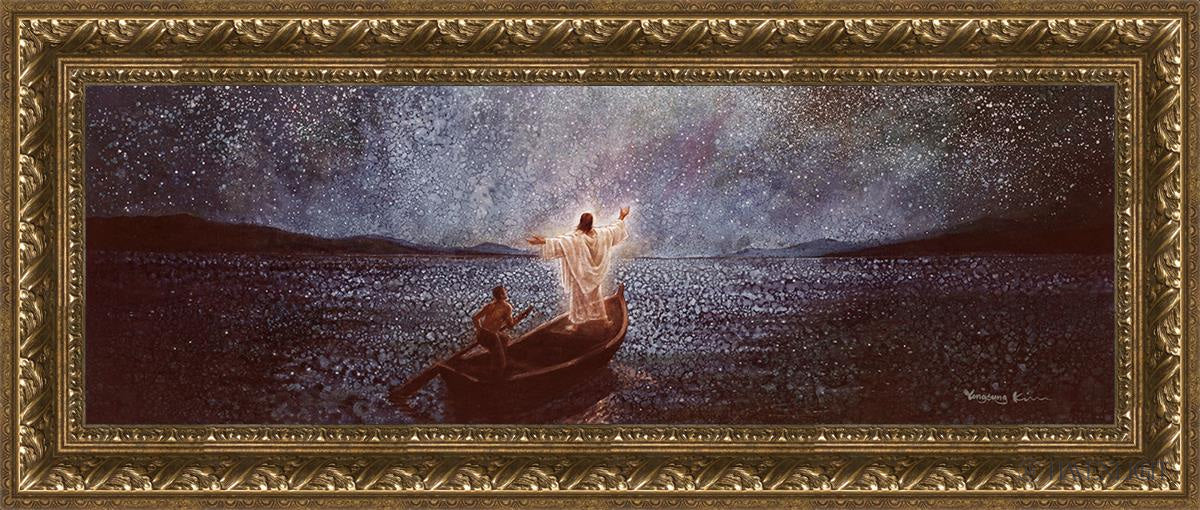 Calm And Stars By Yongsung Kim - Beautiful Celestial Wall Art for Home & Office Decor - Perfect for Bedroom, Living Room, Meditation Space