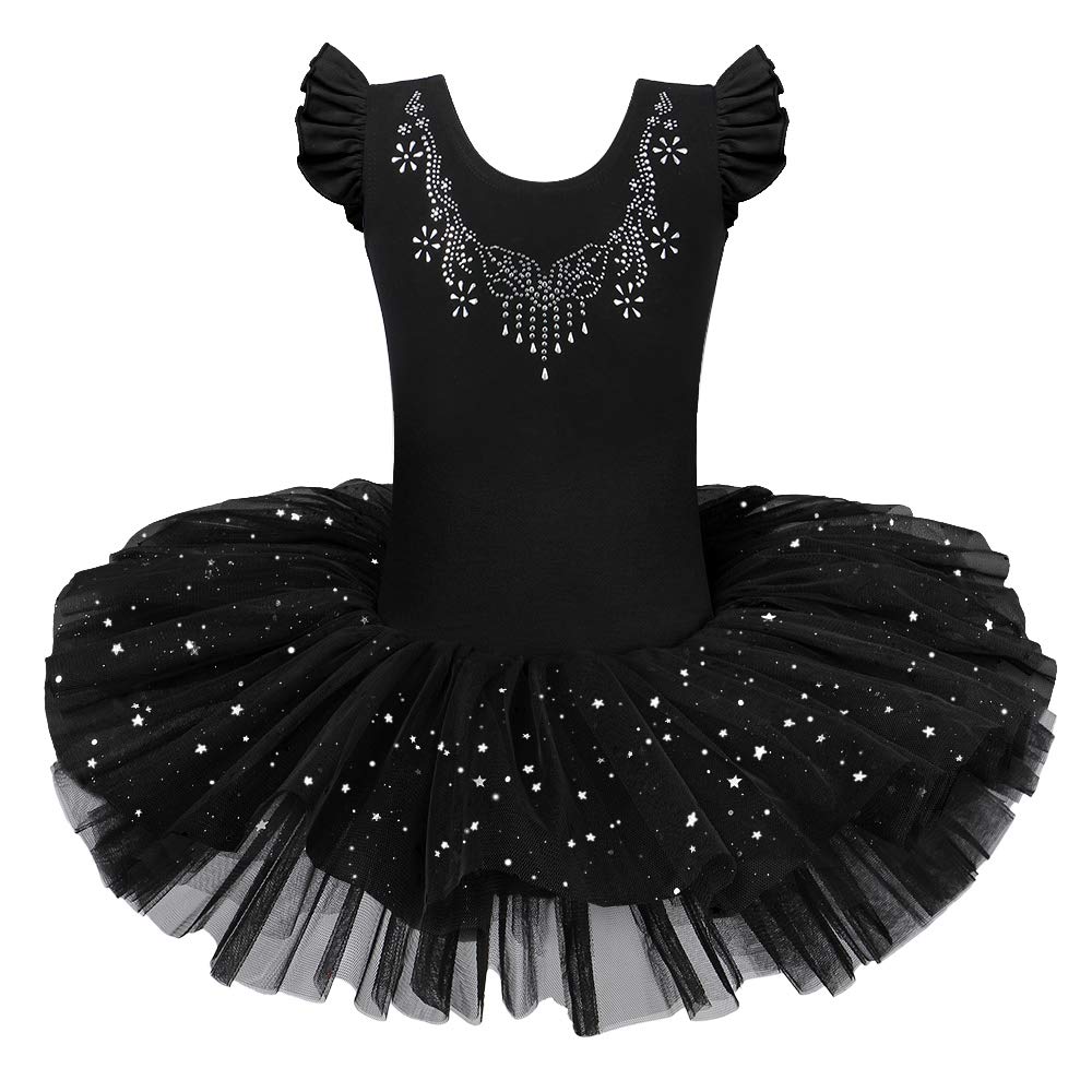 BAOHULU Girls Ballet Leotard with Full Skirt Tutu Dress - Dance Costume for Ballet, Recital & Birthday Party - Perfect for Dance Class, Performance and Special Occasions