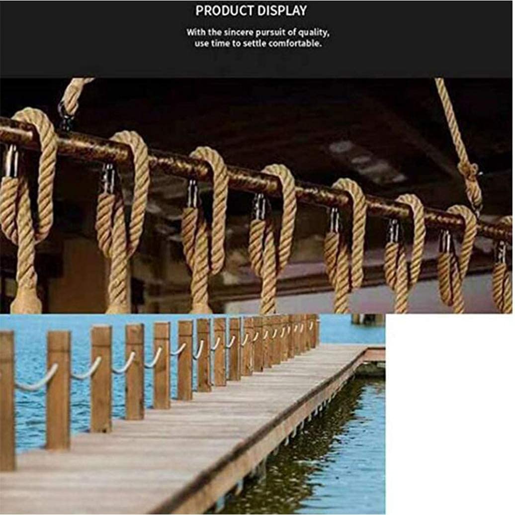 Natural Jute Rope 20M - Strong Hemp Twine for Nautical, Landscaping, Railings & Hammocks - 30mm Thick Brown Jute Cord for Home Decor, DIY Projects & Outdoor Use