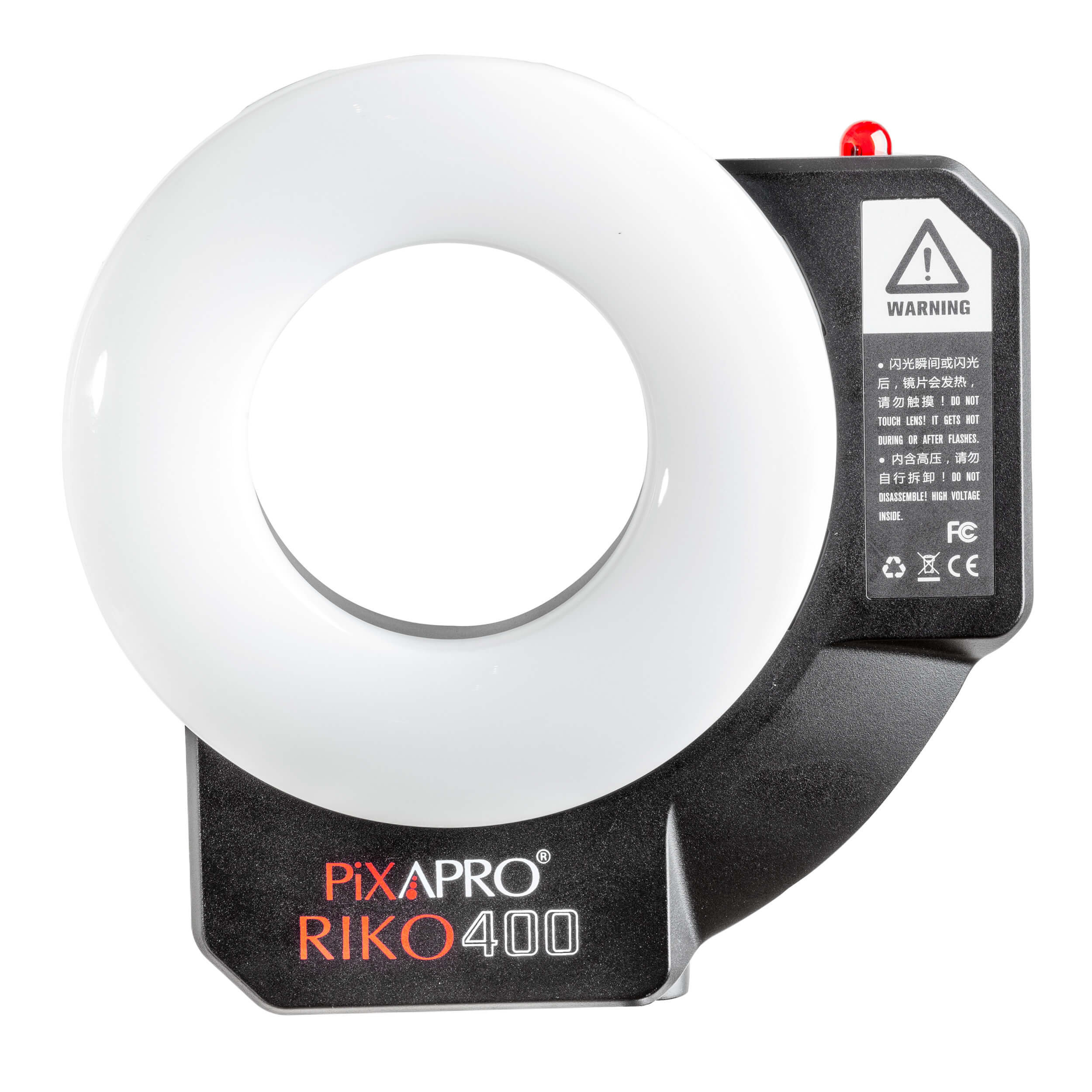 RIKO400 400Ws Professional Daylight Ring Flash for Studio Photography - Compatible with Godox AR400 - Perfect for Portrait, Macro & Fashion Photography