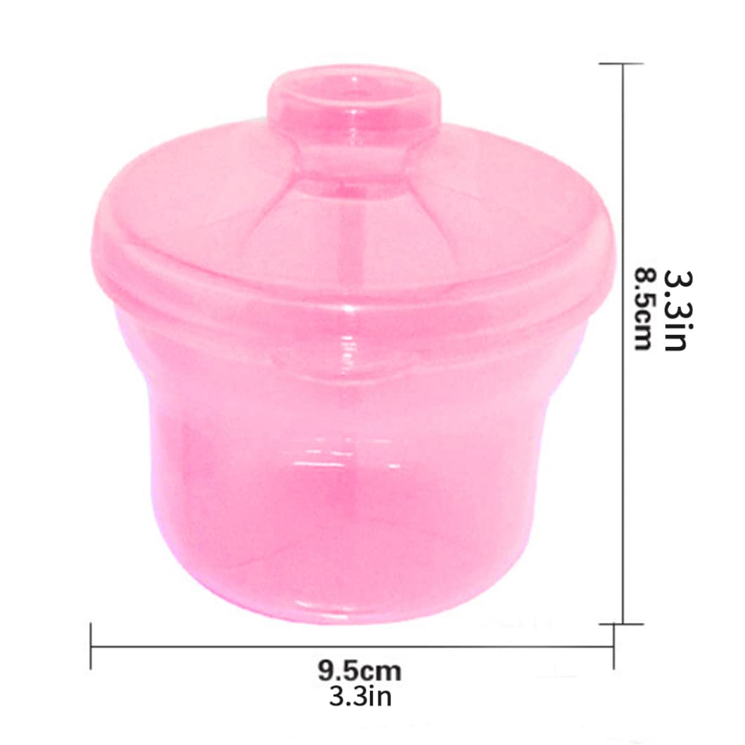 Baby Formula Dispenser & Powder Storage Container - Portable Milk Powder Organizer for Travel, Outdoor, Snacks - BPA-Free Food Box with Measuring Scoop (Pink) | Perfect for On-the-Go Feeding, Daycare & Family Outings